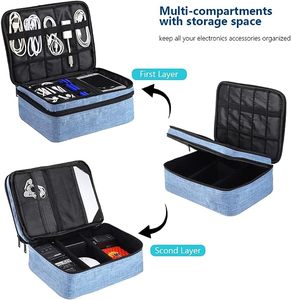 Échantillon gratuit, accessoires numériques multifonctionnels, housse de protection pour disque dur mobile, sac de rangement, sac de voyage - Product Image 3