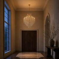 Lustre en cristal Maria Theresa personnalisé de luxe à 36 lumières pour la décoration de salle à manger