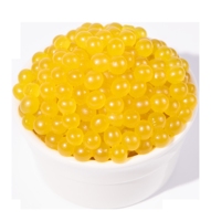 Sirop pour dessert Bubble Tea aux billes de tapioca éclatantes saveur mangue et jus tropical, bouteille de 1,2 kg