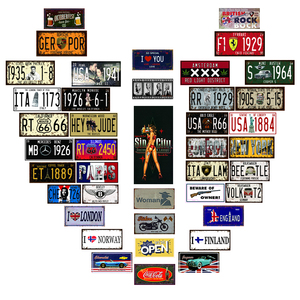 Commercio all'ingrosso su misura in metallo segno di stagno decorazione della parete della placca Vintage segno di latta parete <span class=keywords><strong>con</strong></span> stampa UV targa in metallo segno - Product Image 1