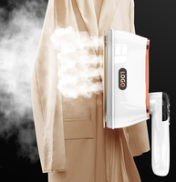 Fer à vapeur portable 1200W avec semelle en céramique, réservoir d'eau de 180 ml, 3 niveaux de vapeur pour l'entretien quotidien des vêtements