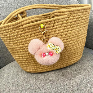 พวงกุญแจหัวแมวการ์ตูนตุ๊กตาแมวบลัชออนน่ารักจี้กระเป๋าตุ๊กตาของขวัญเล็กๆ - Product Image 6