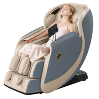 Silla de Masaje 3D SL-Track Moderna con Entrega Rápida en 7 Días, Stock en China, 16 Programas Automáticos, Gravedad Cero, Calefacción, 24-26 Bolsas de Aire