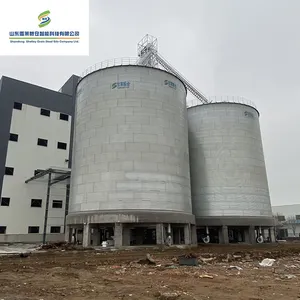 Anahtar teslimi proje için soya mısır depolama düz alt silo