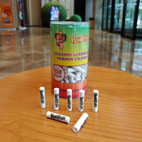 Élément filtrant à charbon actif de 9mm 9*35mm HONEYPUFF 150 pièces par pot vente chaude accessoires de produits de cigarettes en gros