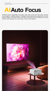 Proyector Inteligente C8 <span class=keywords><strong>Pro</strong></span> 32G Android 4000 Lúmenes LCD 4K para Cine en Casa, Full HD 1080P 3D LED con Enfoque Automático, Portátil para Negocios - Product Image 5