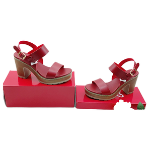 Sandales à talons hauts carrés et plateforme épaisse pour femmes, élégantes, tendance, nouvelle collection été, en PU, de bonne qualité, pour les soirées - Product Image 2