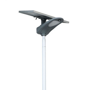 ไฟถนนพลังงานแสงอาทิตย์ 40W 100W LED สำหรับภายนอกอาคาร โครงอะลูมิเนียมอัลลอยด์ โมโนไซร์โซลาร์เซลล์ พร้อมรีโมทคอนโทรล รับประกัน 5 ปี - Product Image 1