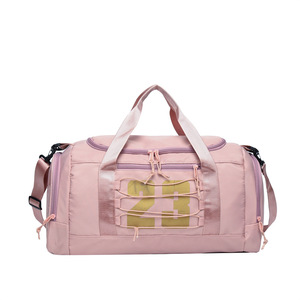 Custom Large Capacity Travel Bag Waterproof Gym Travel Bag with <b>Luggage</b> Strap & Dry-Wet Separation for Men Women - Product Image 6