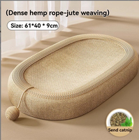 Grande planche à gratter pour chat de qualité supérieure Combo lit en sisal durable et fournitures pour animaux de compagnie de style moderne non pelucheux et résistant aux rayures