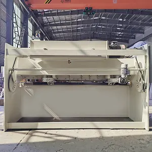 Máquina de tesoura hidráulica de 4mm com controle nc de e21s para trabalho de aço inoxidável da placa do metal da folha