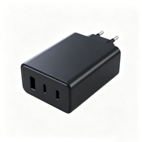 Adaptor Daya Profesional USB-A Dual Type C 3 Port 20W 5V 3A 9V 2.25A 12V 1.8A Colokan EU untuk Kamera dan Speaker Pengisi Daya Ponsel