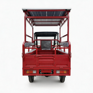 Nouveau design de tricycle de transport électrique motorisé à carrosserie ouverte avec toit solaire - Product Image 6