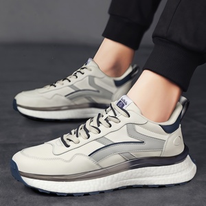<span class=keywords><strong>Zapatillas</strong></span> de Lujo de Diseñador, Casuales y Modernas con Cordones para Hombre, de Cuero Genuino a Rayas, Talla 45; <span class=keywords><strong>Zapatillas</strong></span> de Moda para <span class=keywords><strong>Mujer</strong></span>, Versátiles para Correr - Product Image 4