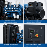 Groupe électrogène diesel industriel lourd de type ouvert monté sur châssis, avec moteur Perkins de 45 kW à 800 kW, autorisé par l'OEM