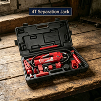 Cric hydraulique portable AUTO 4T pour séparation de tôles automobiles, capacité supérieure de 4 tonnes