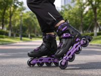 Patins à roulettes haut de gamme en gros pour enfants et adultes, roulements ABEC 7, taille réglable avec roues lumineuses en PU