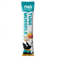 MAIDOU Friandises pour chats à la viande de poulet, riches en protéines, sans céréales, compressibles et léchables, pour petites races - Santé digestive et pelage, format économique