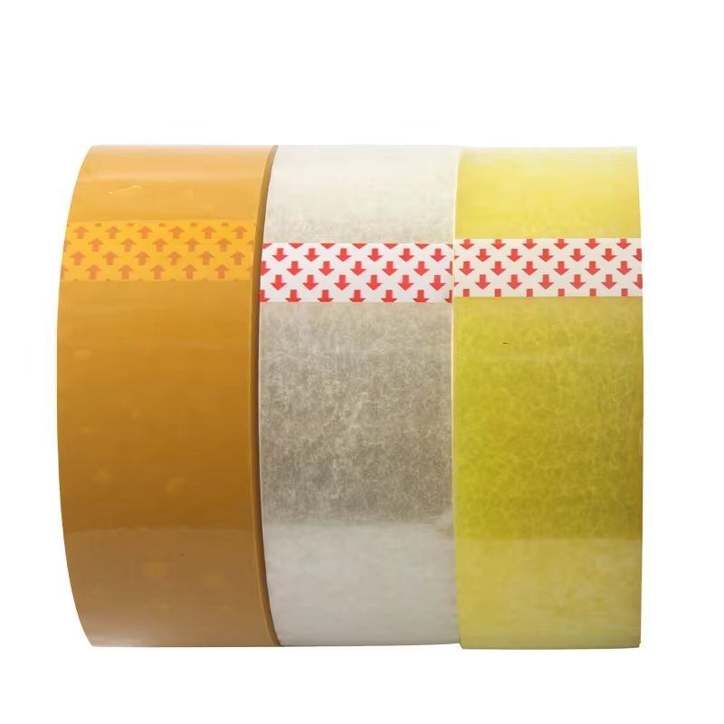 Factory Wholesale Self Adhesive Tape Bopp Jumbo Roll Cinta Adhesiva Transparent Clear Brown Packing Tape for Sealing Carton