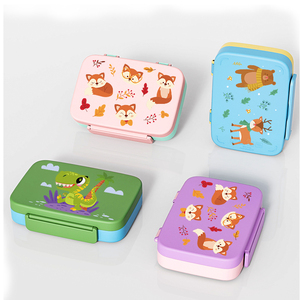 BPAフリー子供用弁当箱、漏れ防止ランチボックス、食器付き、食品グレードの子供用ランチボックス - Product Image 6