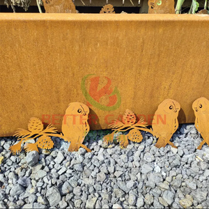 Tuindecoratie Metalen Vogel Roestige Vogel Silhouet Met Roestige Patina Vogels Decoratie - Product Image 5