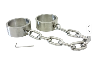 Menottes de cheville en acier inoxydable style rock, étanches, en forme de chaîne, pour bondage, fétichisme BDSM, jouets sexuels - Product Image 6
