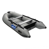 DAMA haute qualité 3 ans de garantie plancher en aluminium Pvc bateau pliant bateau gonflable de pêche