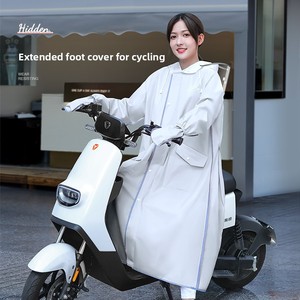 Impermeable Largo de Cuerpo Entero para <span class=keywords><strong>Mujer</strong></span>, Material EVA, Grueso, de una Pieza, para Motocicleta/Vehículo Eléctrico - Product Image 1