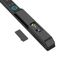 Serrure intelligente étanche Tuya à reconnaissance faciale et veineuse, verrouillage automatique, application TT, empreinte digitale, en aluminium mince pour portes