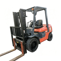 Dijual Forklift Diesel Jepang 3 Ton Mesin Original Cat Pabrik Asli Hydraulic Side Shifter Ban Solid Tiga Tingkat
