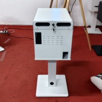 Support d'imprimante photo métallique verrouillable Zhenying XLP-P02 personnalisé avec trous de ventilation, étanche et contrôle sans fil pour DNP RX1HS