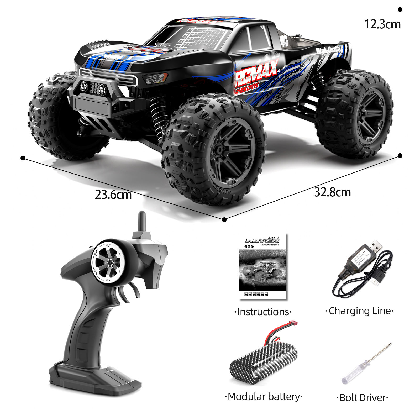 SMRC-8619-bule (batterie 1500 mAh)