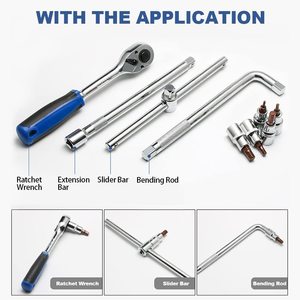 Nanrui 1/2 In Hex <b>Socket</b> Chrome Plated Industrial Grade Automotive Repair <b>Impact</b> Wrench Bit - Product Image 5