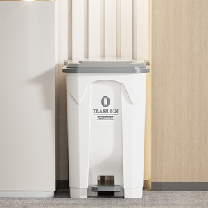 YYN <strong>30L</strong> Large Capacity Eco-Friendly Household Foot Pedal Trash Can with Lid Plastic Storage <strong>Bin</strong> for Living Room <strong>Kitchen</strong> - Product Image 4