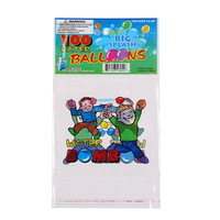 100 pochettes transparentes en BOPP pour emballage de ballons, imprimées en héliogravure, recyclables, réutilisables, résistantes à l'humidité, auto-adhésives, pour aliments