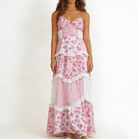 Robes longues maxi imprimées florales personnalisées, sans bretelles, style bohème, pour l'été, les vacances, élégantes et décontractées pour femmes