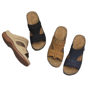 Sandalias de Plataforma de Color Sólido para Mujer, Moda de Verano, Zapatos Casuales de Playa, Talla Grande 43, Suela Gruesa, Ligeras, Antideslizantes para Exteriores - Product Image 1