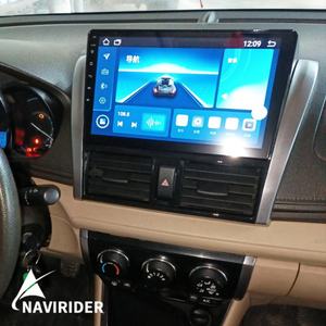 Autoradio stéréo Android 13 avec CarPlay et commande vocale IA 8+128 Go pour Toyota Vios (2013-2017) Yaris SE, navigation GPS, lecteur multimédia vidéo - Product Image 1