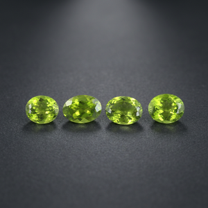 Pierres précieuses péridot vert naturel, taille ovale, facettées, pierres brutes, certifiées par un tiers, vente en gros, Gopika Exports, bijoux fins - Product Image 3