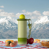 Nouvelle Tasse Isotherme Flottante Mignonne en Acier Inoxydable 316 avec Séparateur à Thé et Paille Intégrée – Gobelet Portable