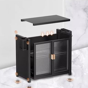 Offre Spéciale : Organisateur <span class=keywords><strong>de</strong></span> Cuisine 3 Niveaux en Acier Carbone, Multifonctionnel, Montage/Démontage Facile, <span class=keywords><strong>Rangement</strong></span> <span class=keywords><strong>Gain</strong></span> <span class=keywords><strong>de</strong></span> <span class=keywords><strong>Place</strong></span> avec Égouttoir - Product Image 3