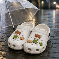 En gros, Breloques pour chaussures Ocean en PVC, décorations pour sabots et sacs, ensemble de breloques pour chaussures, figurines de pingouins 3D en PVC, breloques à clipser pour sabots pour enfants et adultes