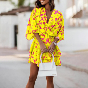 Abito Lungo da <span class=keywords><strong>Donna</strong></span> Stampato Primavera-Estate 2026, Stile Etnico Senza Maniche con Patchwork, Vestito Casual Maxi - Product Image 6