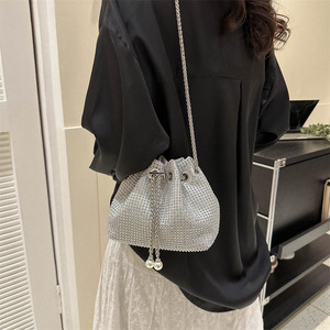2026 Luxury Handbags Rhinestone Diamonds Decoration <b>Women</b> Handbags Ladies <b>Women's</b> <b>Bucket</b> <b>Bags</b> - Product Image 2