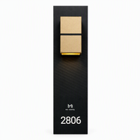 Plaque de porte 3D personnalisée avec numéro de chambre éclairé par LED, indicateur de chambre mural