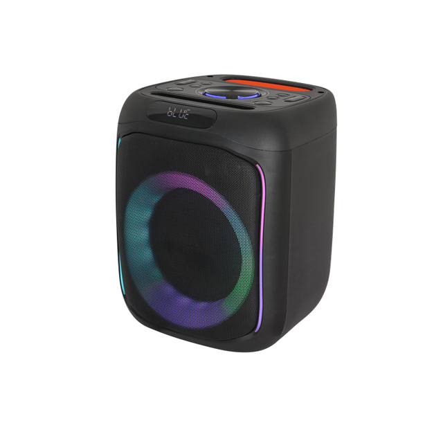 6.5-Inch Woofer TWS FM 3.7V Sound Digital Amplifier Power 20 Watts Rolling Led Light Portable Party Music Box Wireless Speaker