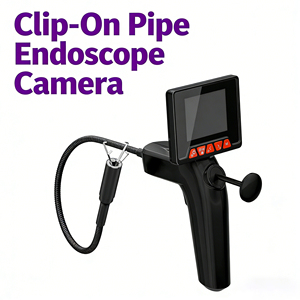 Nouveau produit N3, endoscope boroscope avec écran de 2,8 pouces, avec pince et fixation magnétique pour la visualisation et le récupération de tuyaux en haute définition - Product Image 1