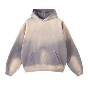Sweat à capuche vintage délavé unisexe, pull oversize en polaire, sweat à capuche streetwear, impression personnalisée - Product Image 3