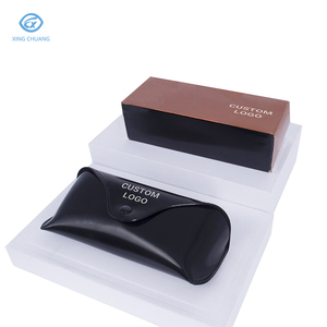 Vendita calda occhiali da sole di lusso custodia alla moda in pelle sintetica pieghevole rettangolare scatola <span class=keywords><strong>porta</strong></span> occhiali - Product Image 1