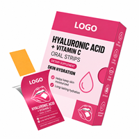 Bandes de film orales hydrosolubles à l'acide hyaluronique et à la vitamine C 60g OEM ODM – Complément hydratant pour la peau, éclaircissant et revitalisant